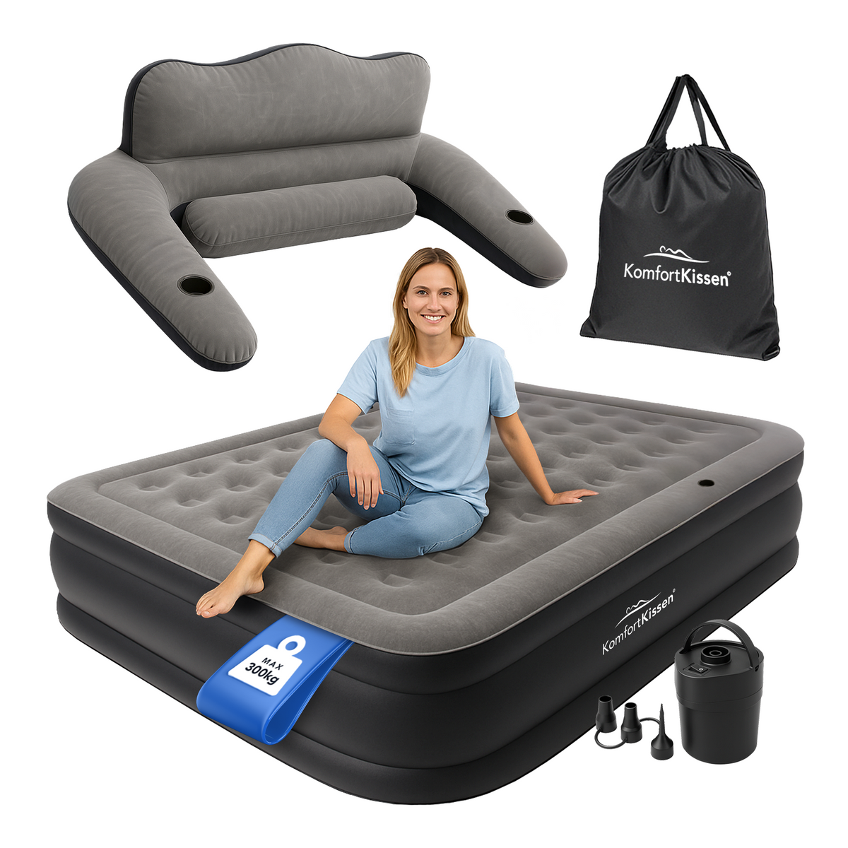 Materasso gonfiabile premium 3-in-1