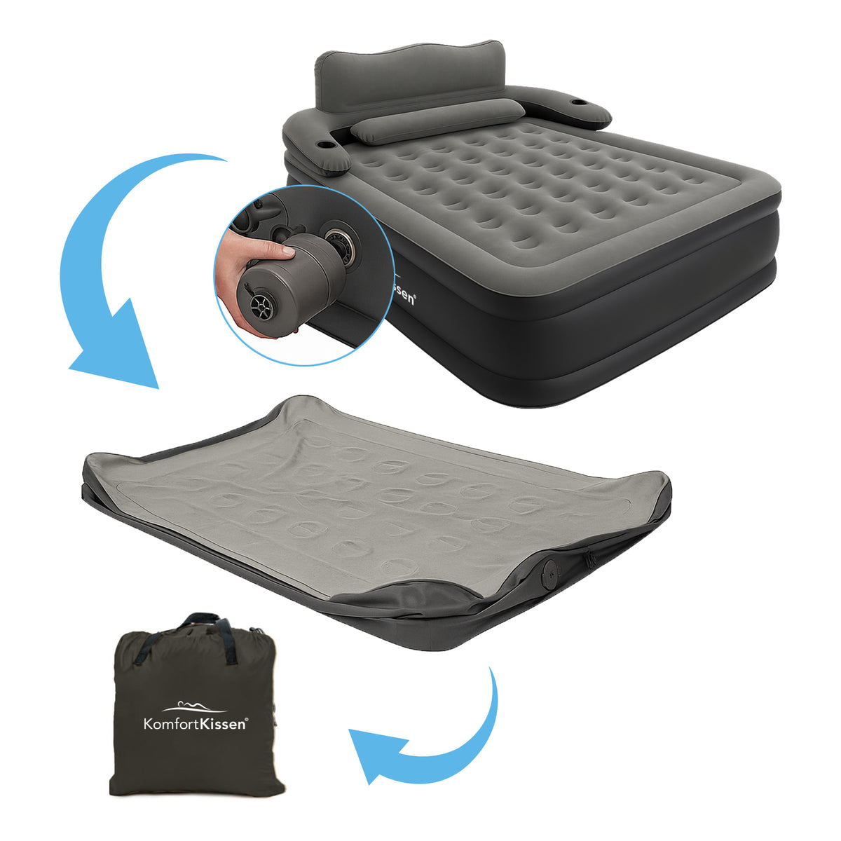 Materasso gonfiabile premium 3-in-1