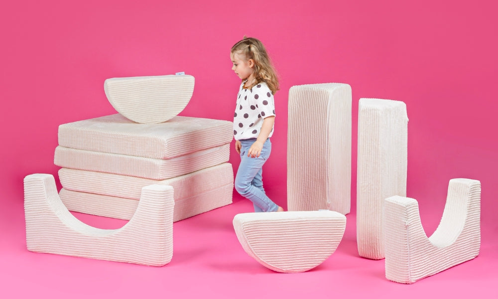 Divano da gioco per bambini – Set di 10 pezzi per area notte e gioco - KomfortKissen.de
