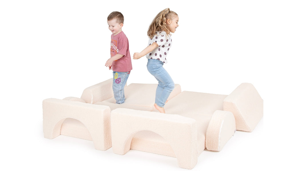 Divano da gioco per bambini – Set di 10 pezzi per area notte e gioco - KomfortKissen.de