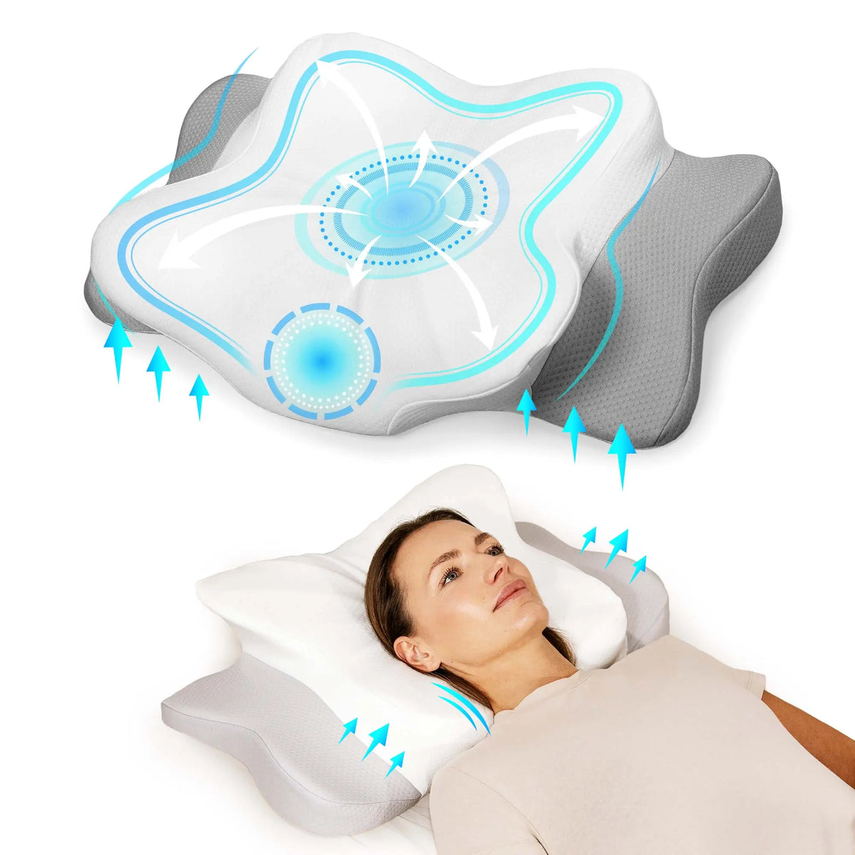 Cuscino a farfalla | Cuscino ergonomico - KomfortKissen.de