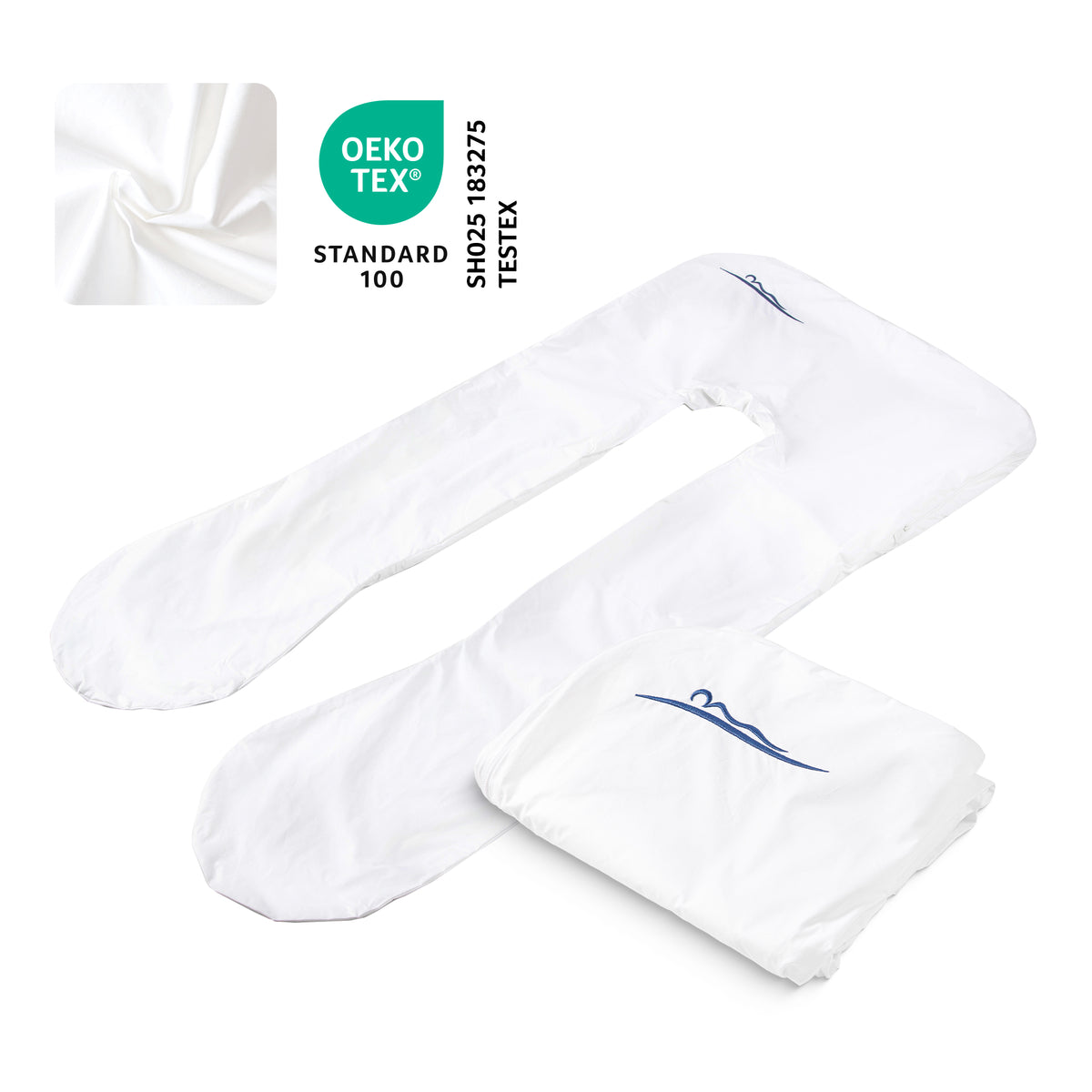Fodera di ricambio per cuscino per bambini - Cotone (Bianco)