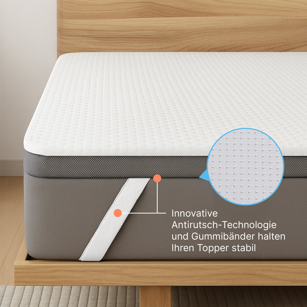 2-in-1 Plus Comfort Topper - Duo Topper per materasso con schiuma memory gel