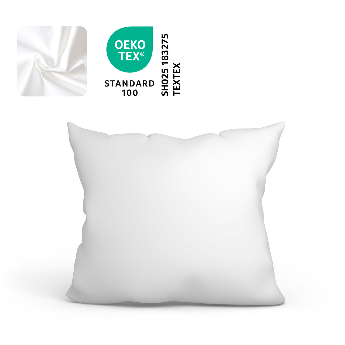Federa in cotone – 70x50 & 80x80 cm – certificata OEKO-TEX