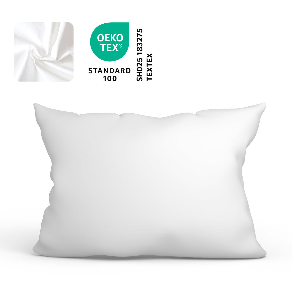 Federa in cotone – 70x50 & 80x80 cm – certificata OEKO-TEX