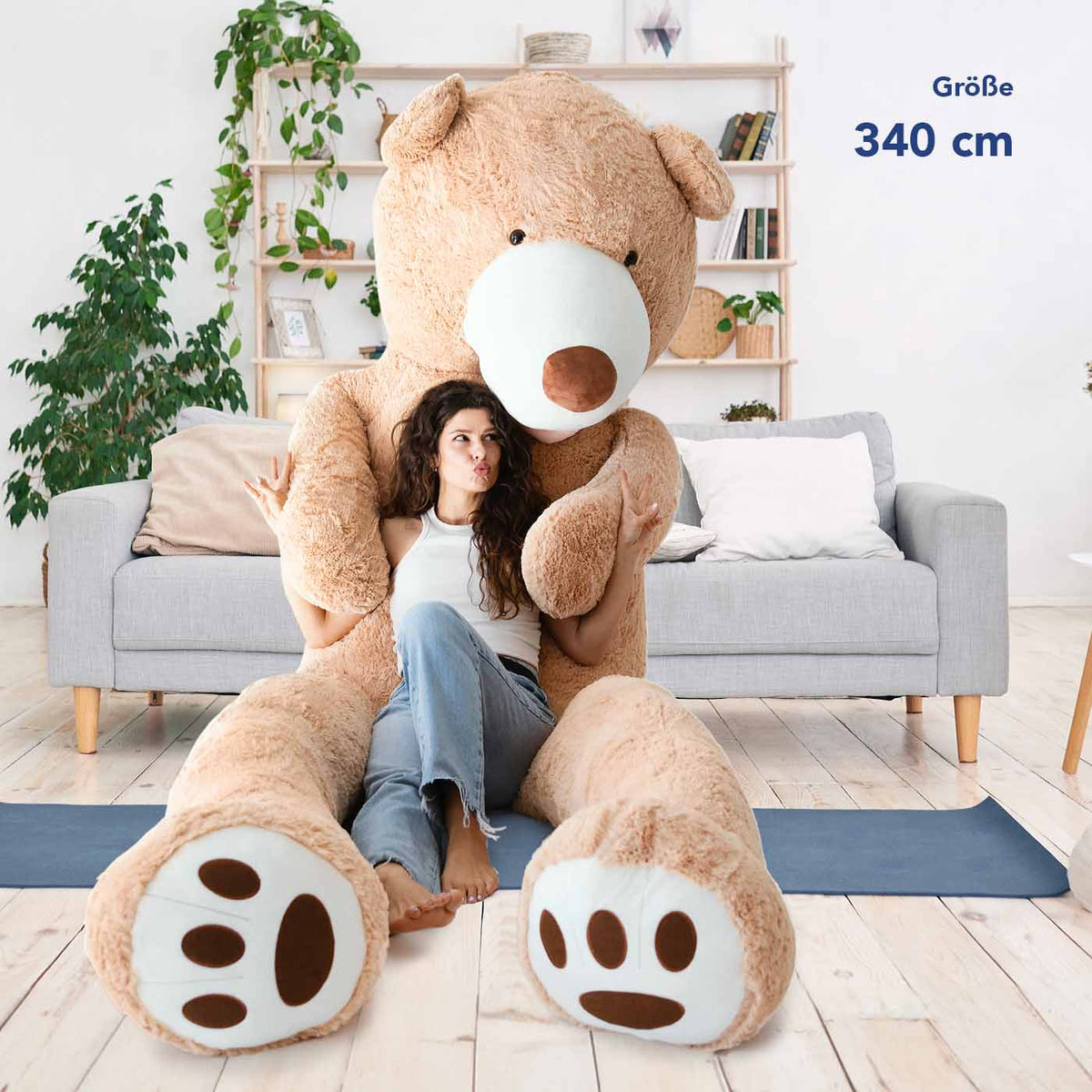 Gigantesco orso di peluche - Enorme peluche morbido - KomfortKissen.de
