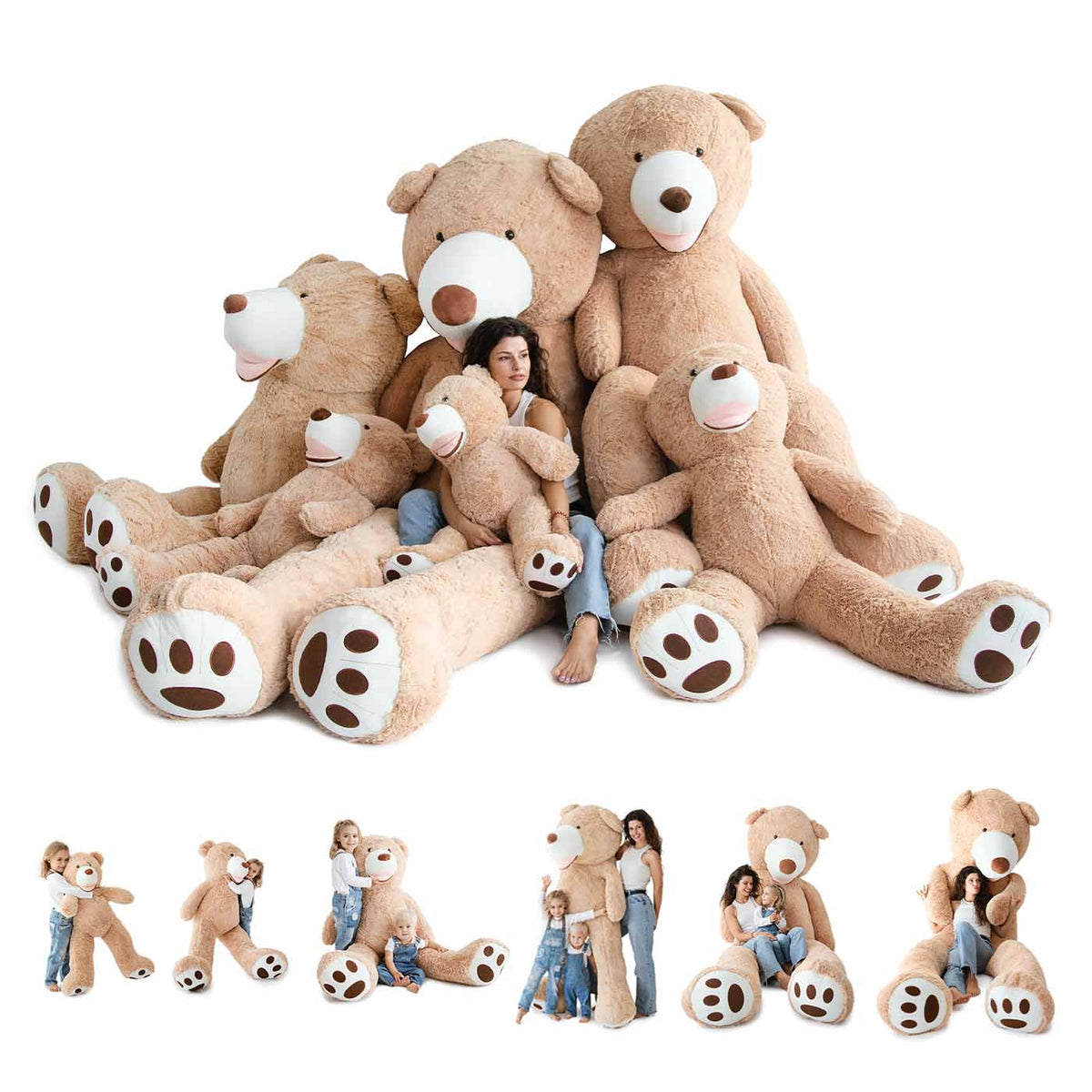 Gigantesco orso di peluche - Enorme peluche morbido - KomfortKissen.de