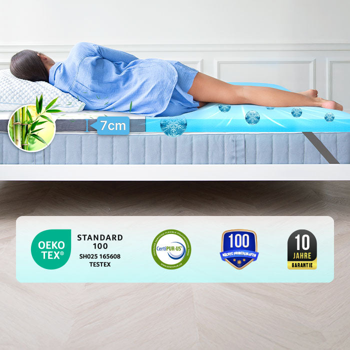 Topper Premium Comfort - Topper materasso in schiuma memory gel