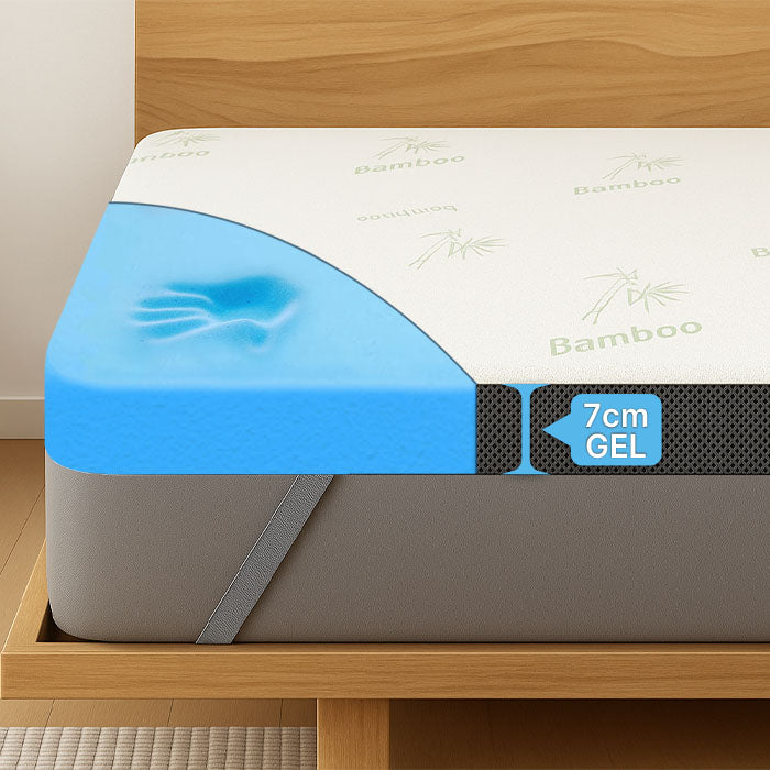 Premium Plus Komfort Topper - Topper per materasso con schiuma memory gel
