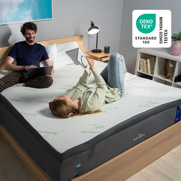 Topper Premium Comfort - Topper per materasso con schiuma memory gel