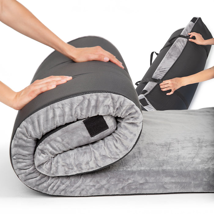 Materasso portatile in memory foam Plus – fodera impermeabile e borsa da viaggio