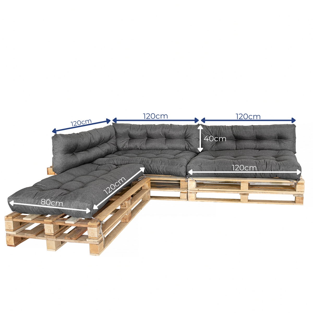 Cuscini per pallet - KomfortKissen.de