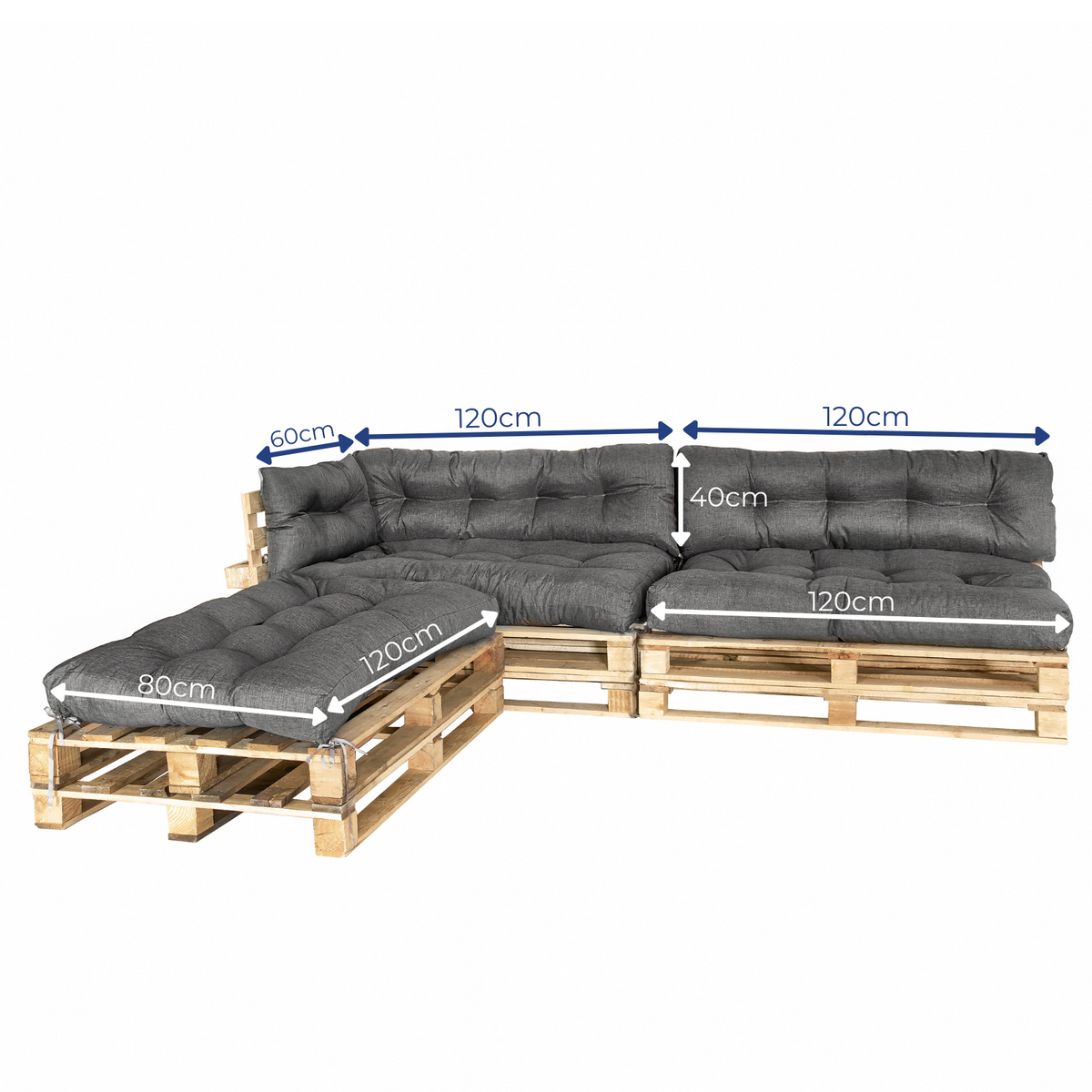 Cuscini per pallet - KomfortKissen.de
